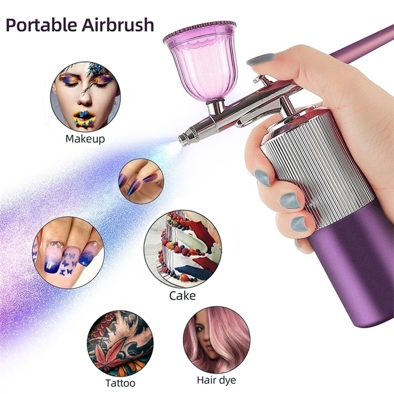 Airbrush Tattoo Supplies Mini Kit With Compressor MultiFunction Art Painting Nano Spray Gun Nail Cake Decorating Makeup Sprayer 220929
Airbrush Tattoo Supplies Mini Kit With Compressor MultiFunction Art Painting Nano Spray Gun Nail Cake Decorating Makeup Sprayer 220929
