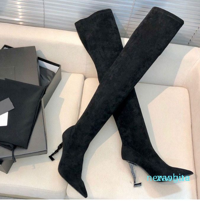 Women 'S Sexy boots Elastic Stovepipe Over-The-Knee High-Heeled Pointed Toe Autumn Winter Thin-Heeled 2022 New, Black
Women 'S Sexy boots Elastic Stovepipe Over-The-Knee High-Heeled Pointed Toe Autumn Winter Thin-Heeled 2022 New, Black