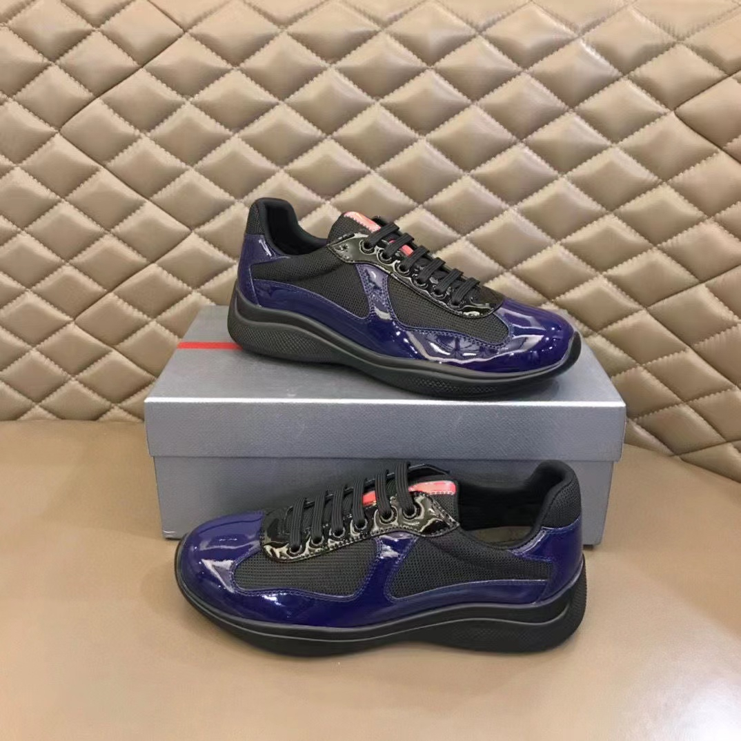 European brand sneakers leather nylon top luxury men's skateboard casual outdoor walking shoes