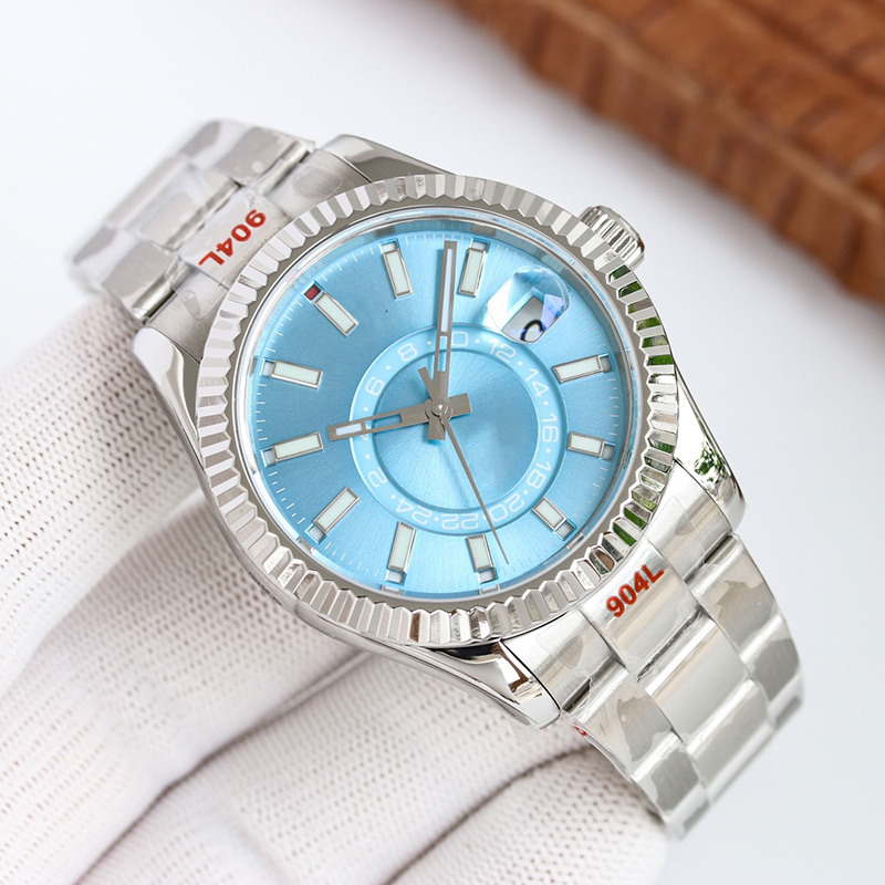 Mens Watch Automatic Mechanical Watches Stainless Steel Rubber Strap Classic Design Scratch Resistant Eight Colors 42mm Fashion Wristwatch, Color 2
Mens Watch Automatic Mechanical Watches Stainless Steel Rubber Strap Classic Design Scratch Resistant Eight Colors 42mm Fashion Wristwatch, Color 2