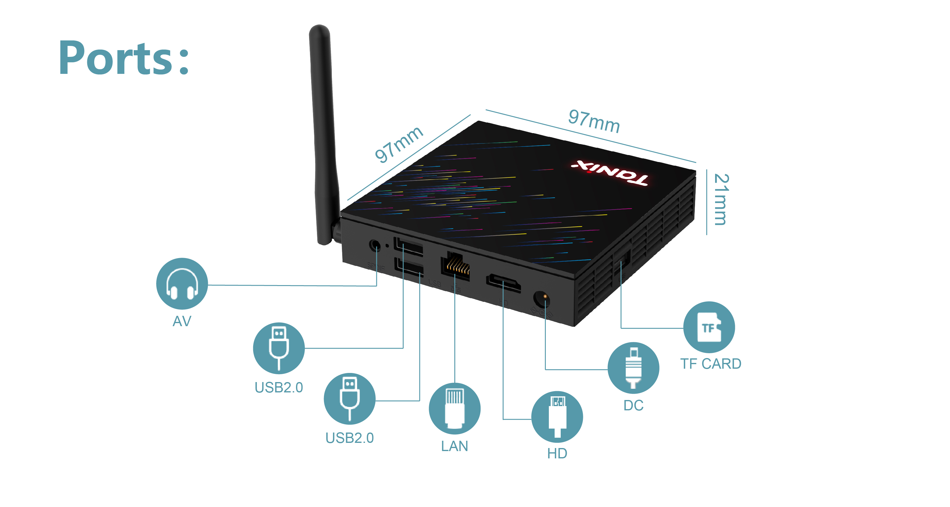 TANIX TX68 Smart Android 12.0 TV Box Allwinner H618 4G 64G Dual Band Wifi6 6k 4k Media Player AV1 Set Top Box PK T95Z PLUS