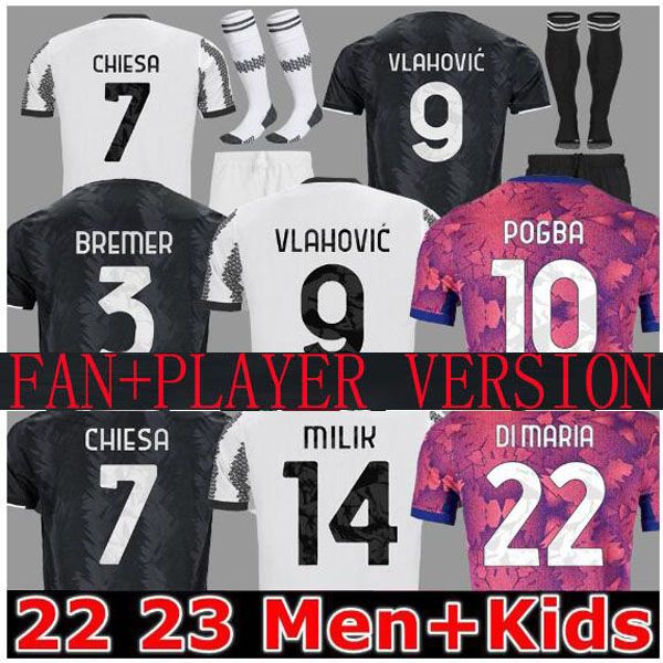 22 23 DI MARIA JUVE soccer jersey VLAHOVIC POGBA LOCATELLI CHIESA McKENNIE ARTHUR BONUCCI CUADRADO Juventus football shirt Men Kids kit sets fans player version, 22 23 home aldult players
22 23 DI MARIA JUVE soccer jersey VLAHOVIC POGBA LOCATELLI CHIESA McKENNIE ARTHUR BONUCCI CUADRADO Juventus football shirt Men Kids kit sets fans player version, 22 23 home aldult players