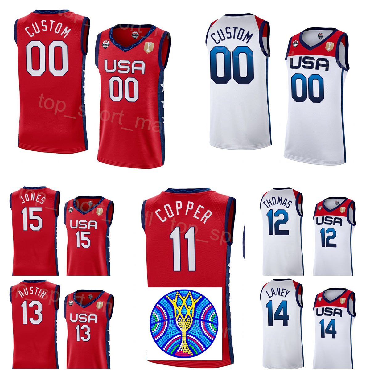 Printed Women US Basketball Jersey 2022 FIBA America Lady World Cup 10 Breanna Stewart 9 Aja Wilson 7 Ariel Atkins 6 Sabrina Ionescu 5 Kelsey Plum 4 Jewell Loyd Shirt, Women with patch
Printed Women US Basketball Jersey 2022 FIBA America Lady World Cup 10 Breanna Stewart 9 Aja Wilson 7 Ariel Atkins 6 Sabrina Ionescu 5 Kelsey Plum 4 Jewell Loyd Shirt, Women with patch