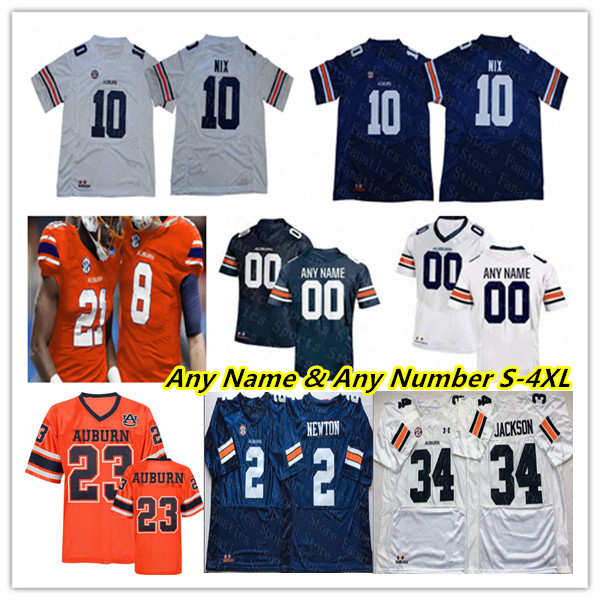 Ncaa College AU Tigers Football Jerseys Robby Ashford T.J. Finley Tank Bigsby Ja'Varrius Johnson Cam Riley Cameron Newton Derick Hall Shedrick Jackson Jarquez Hunter