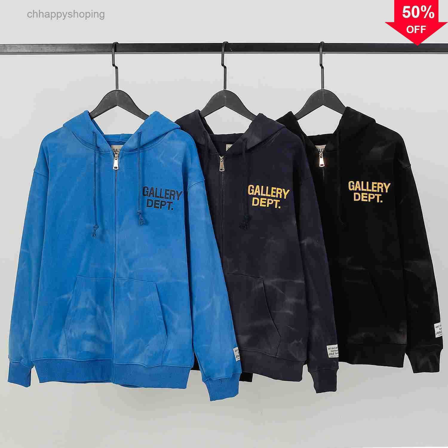 Men's Hoodies Sweatshirts High Version American Fashion Galleryes Depts Letter Printed Washing Water Used Men's and Women's Zipper Hooded Cardigan Coats1, Blue
Men's Hoodies Sweatshirts High Version American Fashion Galleryes Depts Letter Printed Washing Water Used Men's and Women's Zipper Hooded Cardigan Coats1, Blue