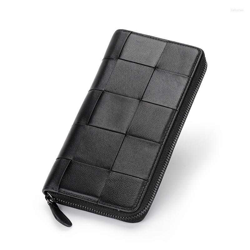 Wallets Womens Woven Genuine Sheep Leather Long Wallet Functional Ladies Zipper Money Bag Clutch With Card Holders Phone Pocket, Black
Wallets Womens Woven Genuine Sheep Leather Long Wallet Functional Ladies Zipper Money Bag Clutch With Card Holders Phone Pocket, Black
