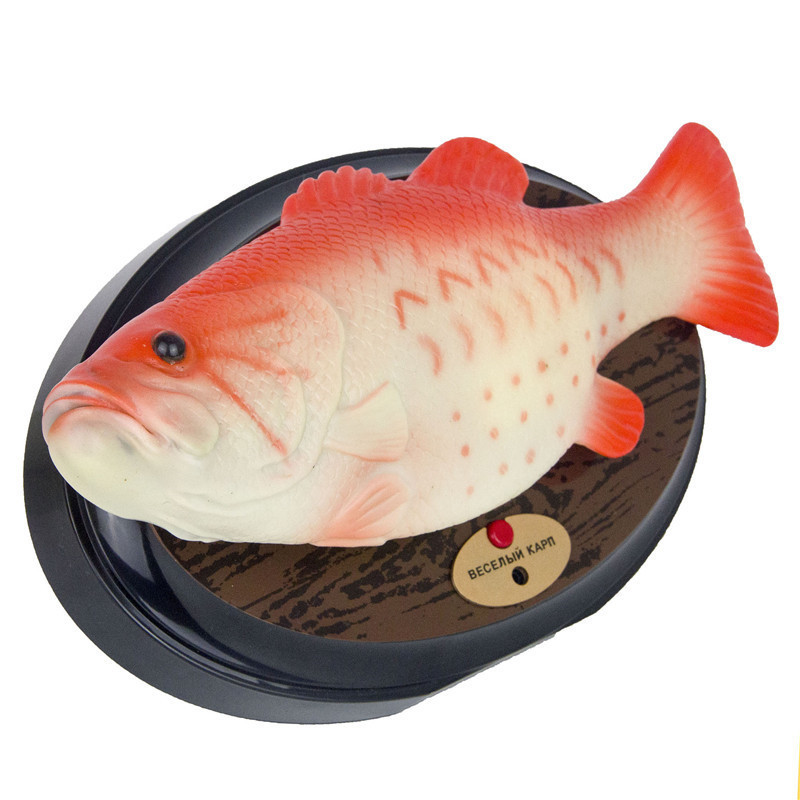Novelty Games Funny Electronic Singing Plastic Fish Battery Powered Robot Toy Simulation Fishes Spoof Toys Halloween Decorating Play 220930