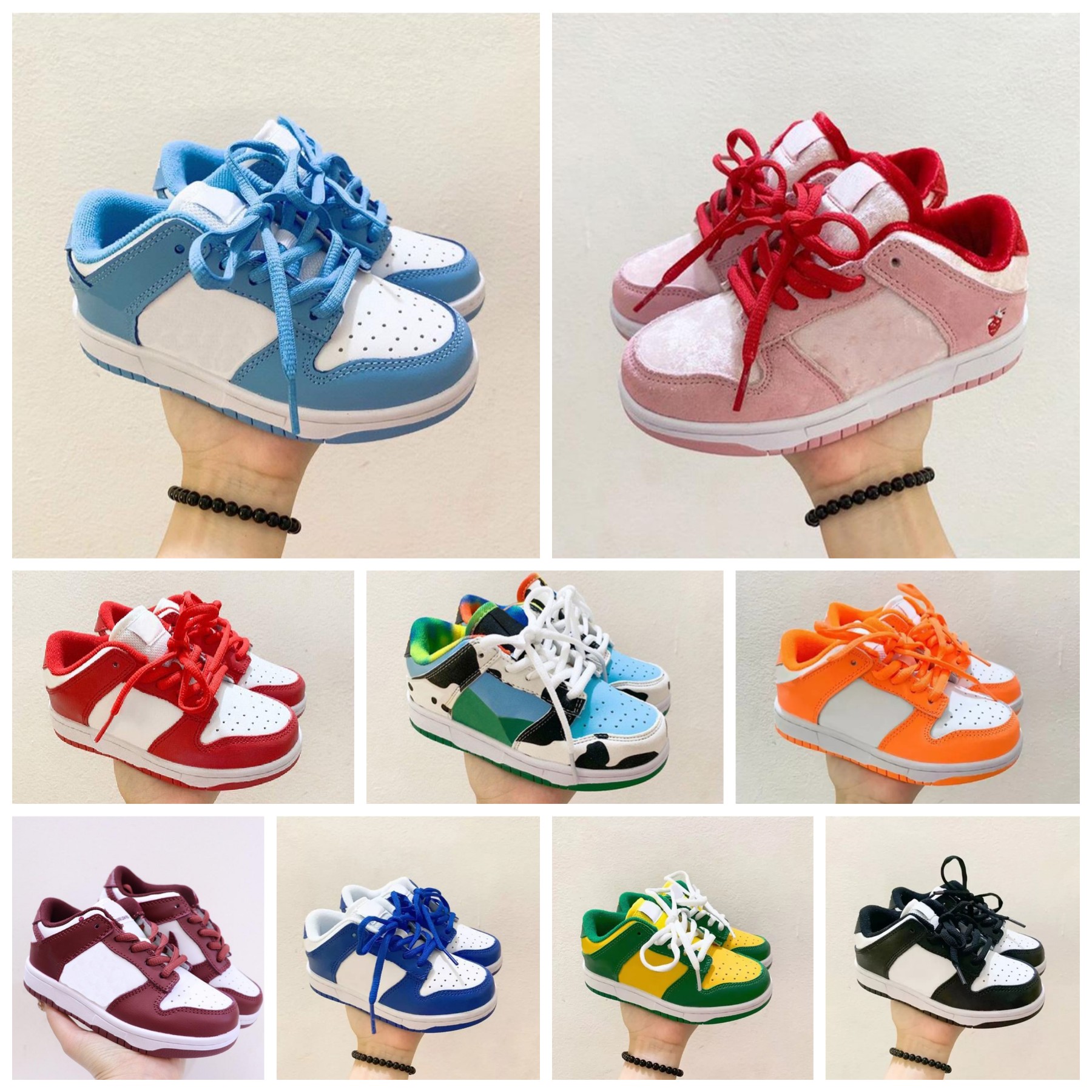 2022 kids Running Shoes Black White Chunky Low Cows Trainers Children Boys and Girls Athletic Outdoor Sneakers Designer Shoes For Sports, Customize
2022 kids Running Shoes Black White Chunky Low Cows Trainers Children Boys and Girls Athletic Outdoor Sneakers Designer Shoes For Sports, Customize
