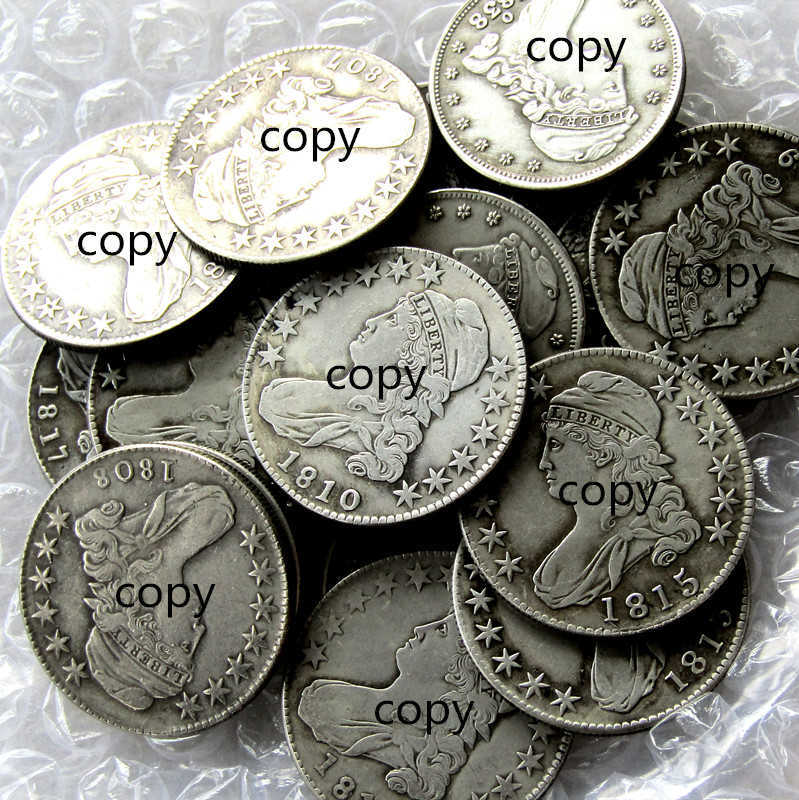 US 1807-1839 17pcs CAPPED BUST HALF DOLLAR Craft Silver Plated Copy Coin home decoration accessories high quality
US 1807-1839 17pcs CAPPED BUST HALF DOLLAR Craft Silver Plated Copy Coin home decoration accessories high quality