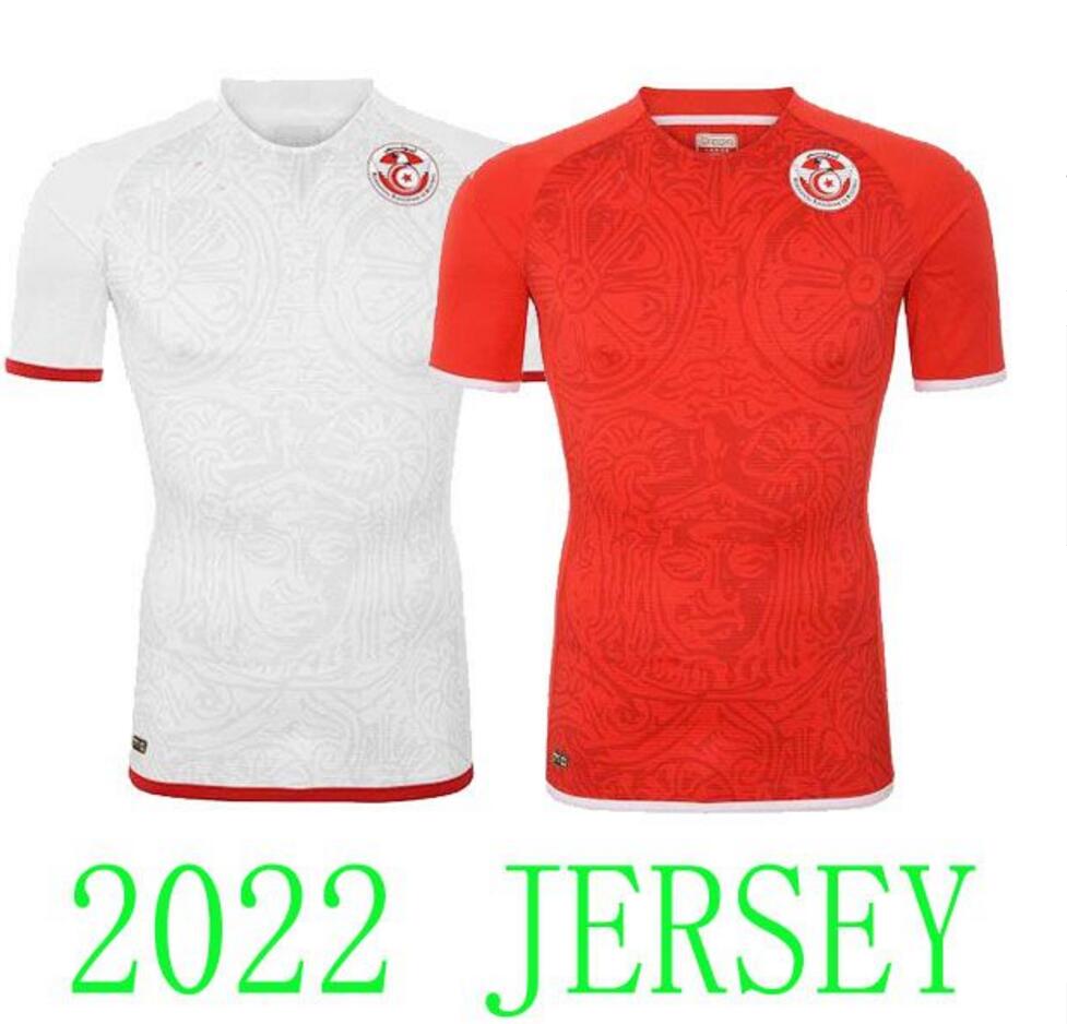 2022 Tunisia National Team Mens Soccer Jerseys MSAKNI HANNIBAL 22 23 MAALOUL SLITI KHENISSI Home Red Away Football Shirts Short Sleeve Aldult Uniforms sets, White
2022 Tunisia National Team Mens Soccer Jerseys MSAKNI HANNIBAL 22 23 MAALOUL SLITI KHENISSI Home Red Away Football Shirts Short Sleeve Aldult Uniforms sets, White