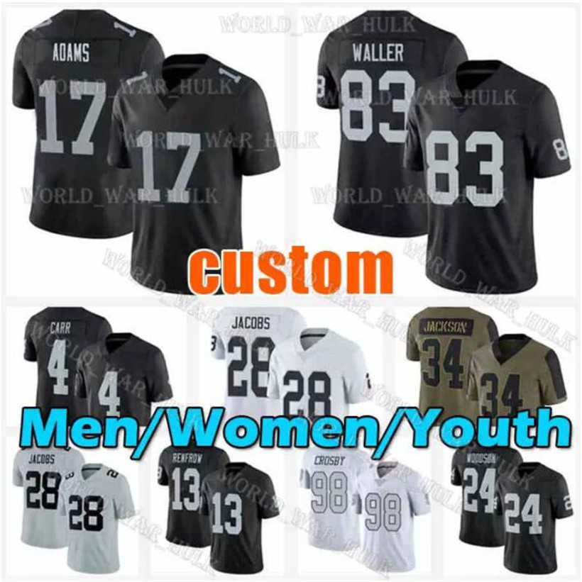 Custom Las Vegas''Raiders''17 Davante Adams Jersey Derek Carr Maxx Crosby Hunter Renfrow Josh Jacobs Darren Waller buy Football Jerseys, As photo 
Custom Las Vegas''Raiders''17 Davante Adams Jersey Derek Carr Maxx Crosby Hunter Renfrow Josh Jacobs Darren Waller buy Football Jerseys, As photo