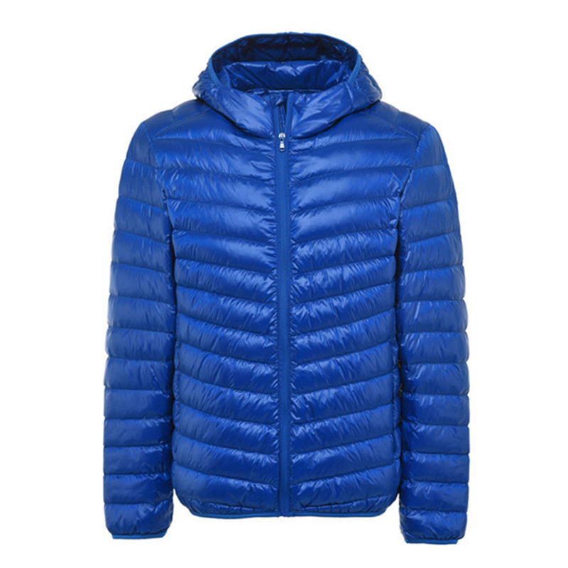 Men's Down Parkas Fashion Boutique Solid Color Warm Mens Casual Hooded White Duck Down Jacket Thin and Light Men's Down Coats 220929