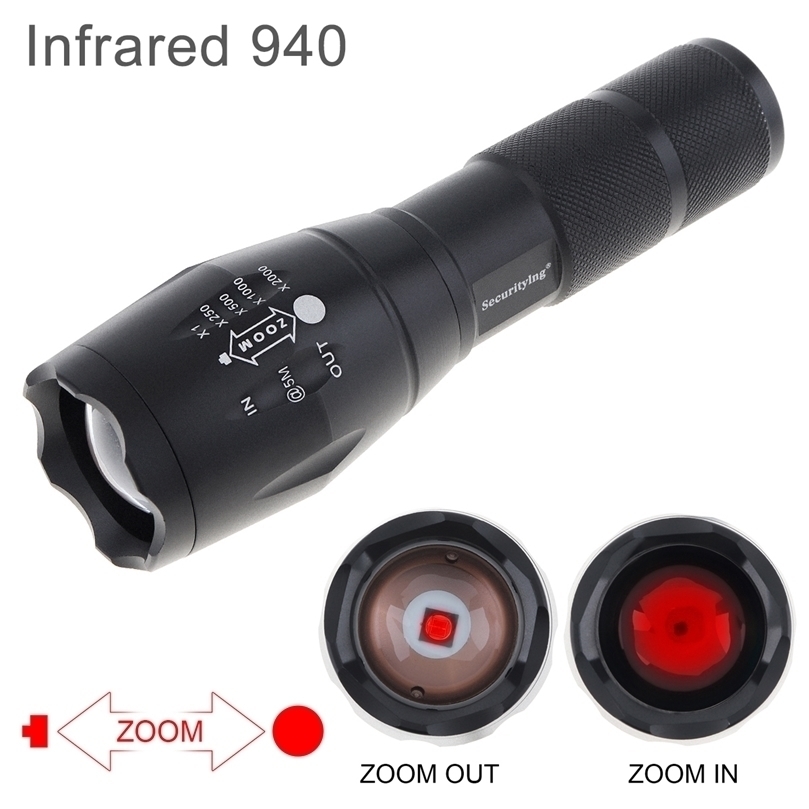 

Flashlights Torches LED Tactical IR Flashlight 1000 Lumen Zoomable Focus 940nm 850nm Torch Infrared Light Hunting Torches Night Vision For Camping 220930