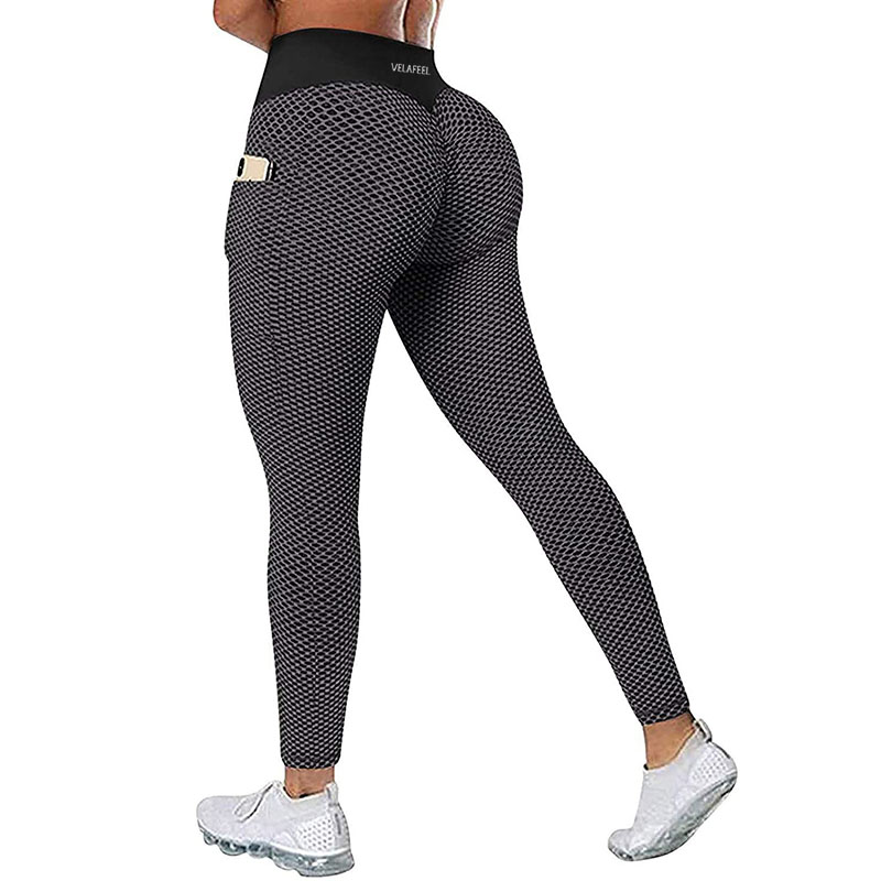 Women Yoga Pants Sports Leggings Sportswear pocket outfit Exercise Stretchy Fitness Gym Legging High Waist Seamless Push Up Pant VELAFEEL