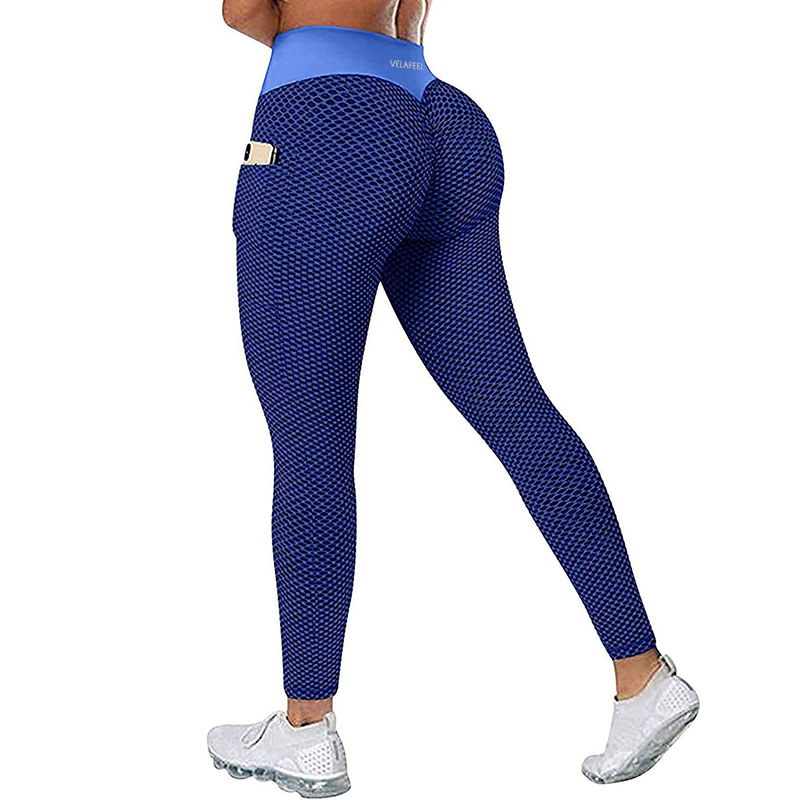 Women Yoga Pants Sports Leggings Sportswear pocket outfit Exercise Stretchy Fitness Gym Legging High Waist Seamless Push Up Pant VELAFEEL