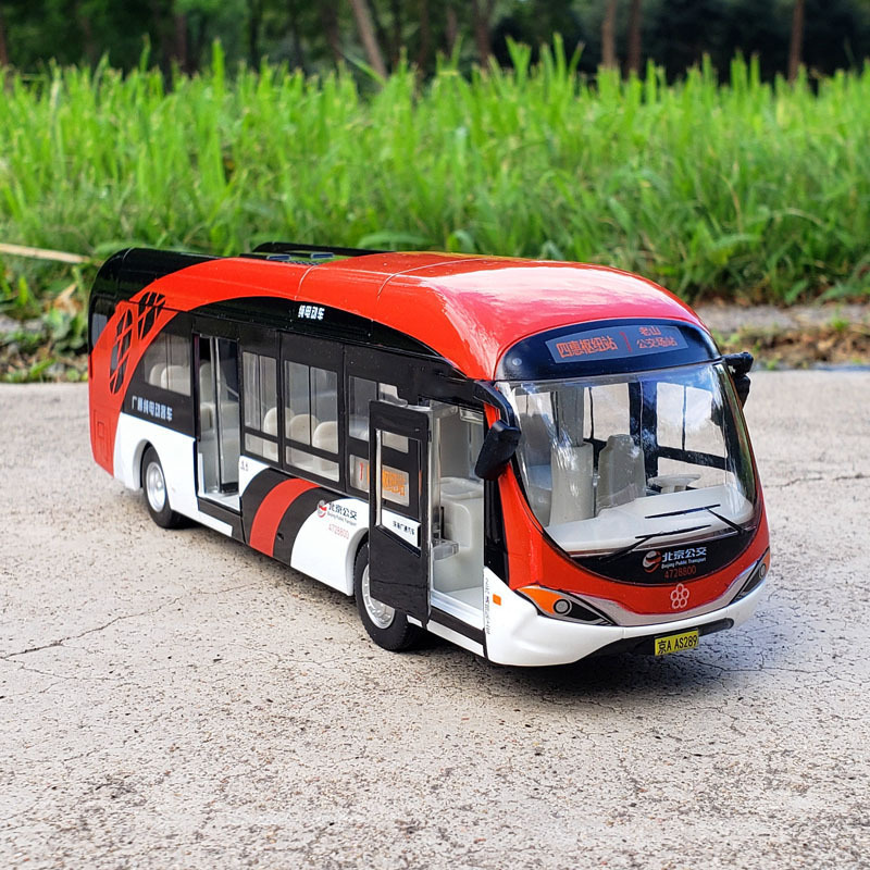 Diecast Model car Electric Tourist Toy Traffic Bus Alloy Car Simulation Metal City With Sound and Light Kids Gift 220930