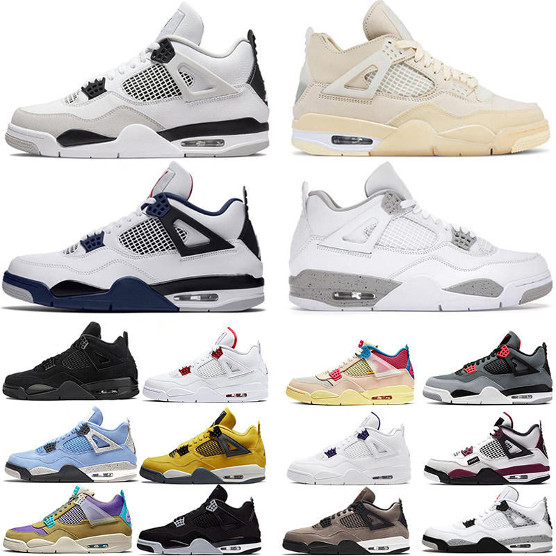 Jumpman 4 Men Women Basketball shoes Bred 4s UNC Black Cat University Blue The Cactus White Grey Mens Pure Royalty Men Sport Sneakers size
Jumpman 4 Men Women Basketball shoes Bred 4s UNC Black Cat University Blue The Cactus White Grey Mens Pure Royalty Men Sport Sneakers size