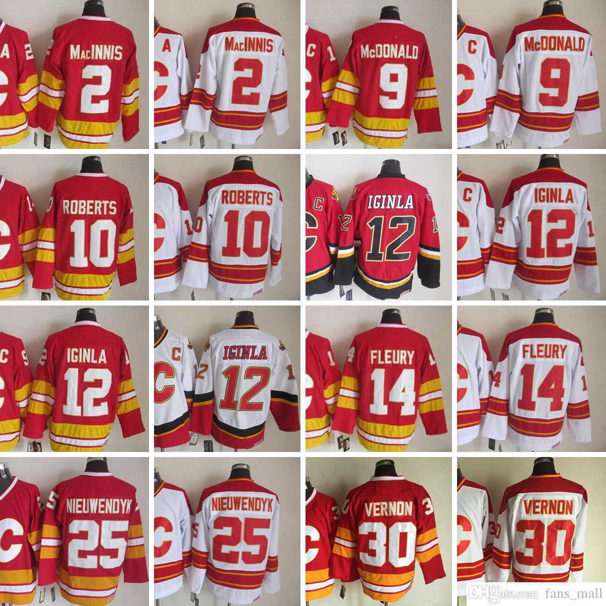 Movie CCM Vintage Ice Hockey 12 Jarome Iginla Jerseys Stitched 2 Al Macinnis 9 Lanny McDonald 10 Gary Roberts 14 Theoren Fleury 25 Joe Nieuwendyk 30 Mike Vernon Jersey, Separatejerseys. tell me on order
Movie CCM Vintage Ice Hockey 12 Jarome Iginla Jerseys Stitched 2 Al Macinnis 9 Lanny McDonald 10 Gary Roberts 14 Theoren Fleury 25 Joe Nieuwendyk 30 Mike Vernon Jersey, Separatejerseys. tell me on order