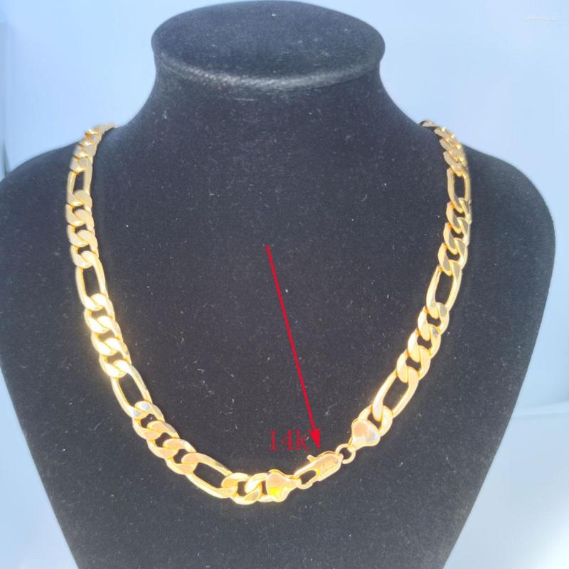 Pendant Necklaces Men's Italian Figaro Link Chain Necklace 10mm Yellow Gold 14k GF 21icnh
Pendant Necklaces Men's Italian Figaro Link Chain Necklace 10mm Yellow Gold 14k GF 21icnh