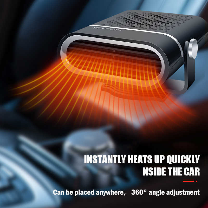 Space Heaters 12V/24V Car Heater Electric Heating Fan Portable Clothes Dryer Windshield Defogger Defroster for Home Y2209