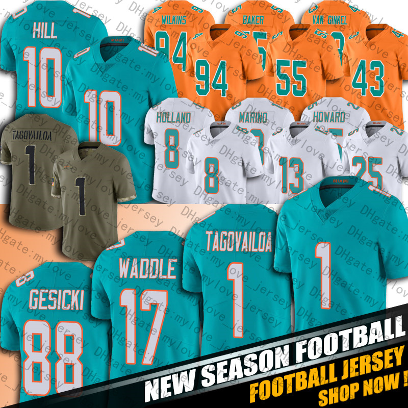 1 Tua Tagovailoa Jersey Football Miami Dolphins Tyreek Hill Jaylen Waddle Mike Gesicki Jevon Holland Jerseys Elandon Roberts Jerome Baker Kader Kohou Jeff Wilson Jr, Man custom jersey (ht)
1 Tua Tagovailoa Jersey Football Miami Dolphins Tyreek Hill Jaylen Waddle Mike Gesicki Jevon Holland Jerseys Elandon Roberts Jerome Baker Kader Kohou Jeff Wilson Jr, Man custom jersey (ht)
