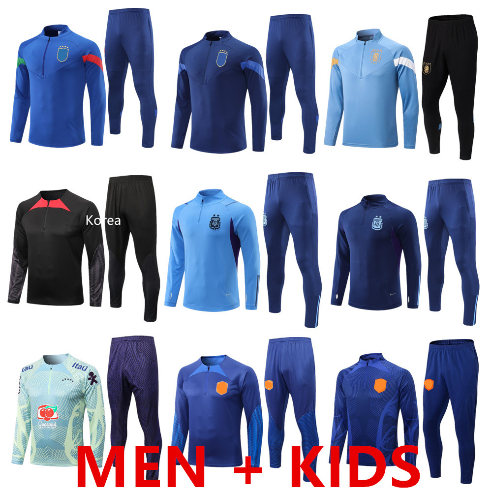 Soccer Sets/Tracksuits MEN KIDS 2022 2023 national team tracksuits Uruguay survetement football jacket 22 23 Brazils italia italys soccer training suit set
Soccer Sets/Tracksuits MEN KIDS 2022 2023 national team tracksuits Uruguay survetement football jacket 22 23 Brazils italia italys soccer training suit set