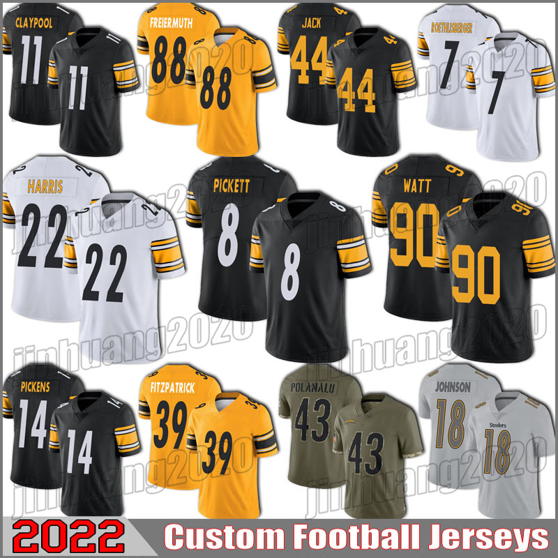 8 Kenny Pickett Najee Harris Football Jerseys Pittsburgh Steelers TJ Watt George Pickens Myles Jack Mitchell Trubisky Troy Polamalu Pat Freiermuth Diontae Johnson, Youth custom jersey (gr)
8 Kenny Pickett Najee Harris Football Jerseys Pittsburgh Steelers TJ Watt George Pickens Myles Jack Mitchell Trubisky Troy Polamalu Pat Freiermuth Diontae Johnson, Youth custom jersey (gr)