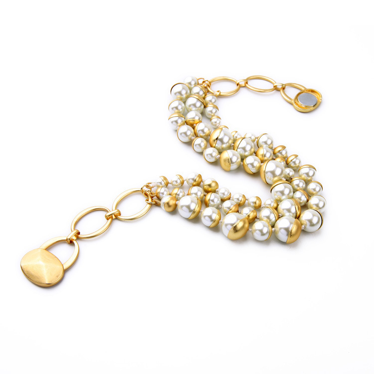 Beaded Necklaces Trendy Vintage Personalized Chain Choker Pearl Necklaces For Women Party Jewlery 220929