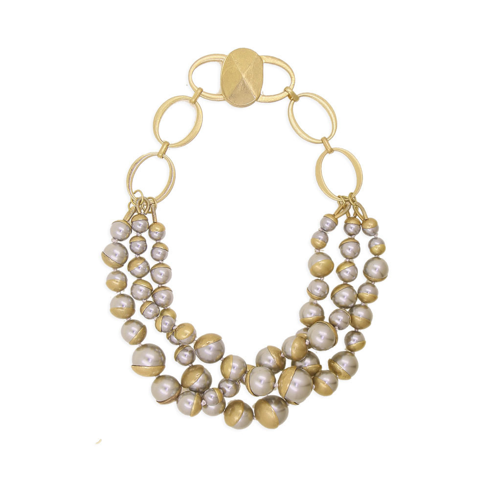 Beaded Necklaces Trendy Vintage Personalized Chain Choker Pearl Necklaces For Women Party Jewlery 220929