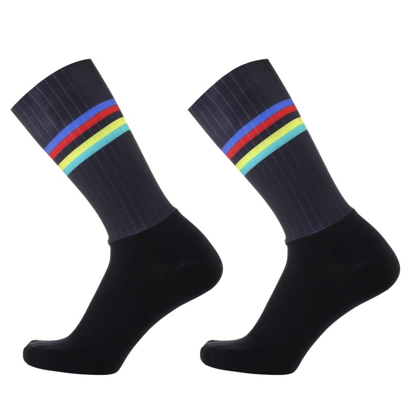 Sports Socks Pro Team Aero Cycling Socks Anti Slip Silicone Road Bike Socks Men Sport Calcetines Ciclismo 220930