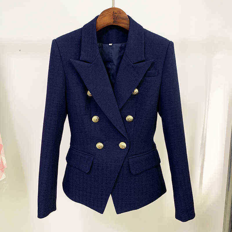 Navy Blue Women Blazer Cotton Linen 2022 New Autumn Metal Gold DoubleBreasted Button Slim Blazers Jackets Suit Dropshipping J220813, Dark blue suit 
Navy Blue Women Blazer Cotton Linen 2022 New Autumn Metal Gold DoubleBreasted Button Slim Blazers Jackets Suit Dropshipping J220813, Dark blue suit