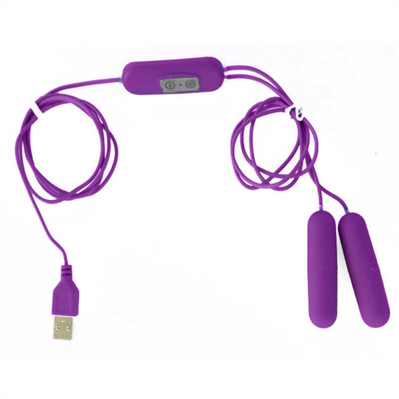 Massager Double Jump Egg Usb Power Vibrator Clitoral G-spot Masturbation Product Remote Control Vibrating Bullet Sex Toys for Women