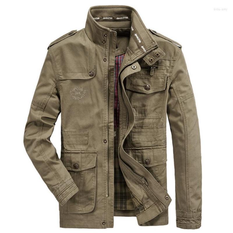 Men's Jackets Autumn Winter Jacket Men Cotton Business Casual Cargo Military Multi-pocket Mens And Coats Male Chaqueta Hombre W2169, Khaki
Men's Jackets Autumn Winter Jacket Men Cotton Business Casual Cargo Military Multi-pocket Mens And Coats Male Chaqueta Hombre W2169, Khaki