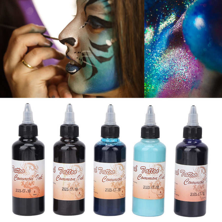 Temporary Tattoos Airbrush Body Paint Matte DIY Makeup Festival Tattoo Face Ink for Stage Performance 100ml 220930
Temporary Tattoos Airbrush Body Paint Matte DIY Makeup Festival Tattoo Face Ink for Stage Performance 100ml 220930
