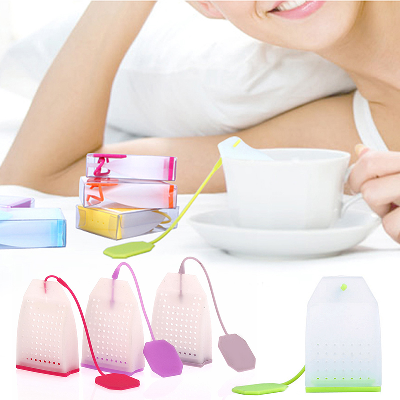 Strainer Bags Food Grade Silicone Coffee Loose Tea Leaves Infusers Corrosion Resistance Safe Non-toxic No Smell Kitchen Tool 930