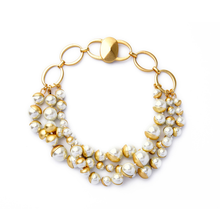 Beaded Necklaces Trendy Vintage Personalized Chain Choker Pearl Necklaces For Women Party Jewlery 220929