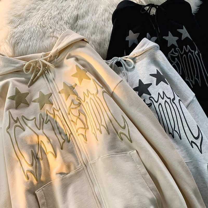 Hoodies Fashion pentagram letter printing hooded zip up hoodies women' bf style couple y2k tops autumn 2022 new zipper cardigan womens Y2209, Random small gifts
Hoodies Fashion pentagram letter printing hooded zip up hoodies women' bf style couple y2k tops autumn 2022 new zipper cardigan womens Y2209, Random small gifts