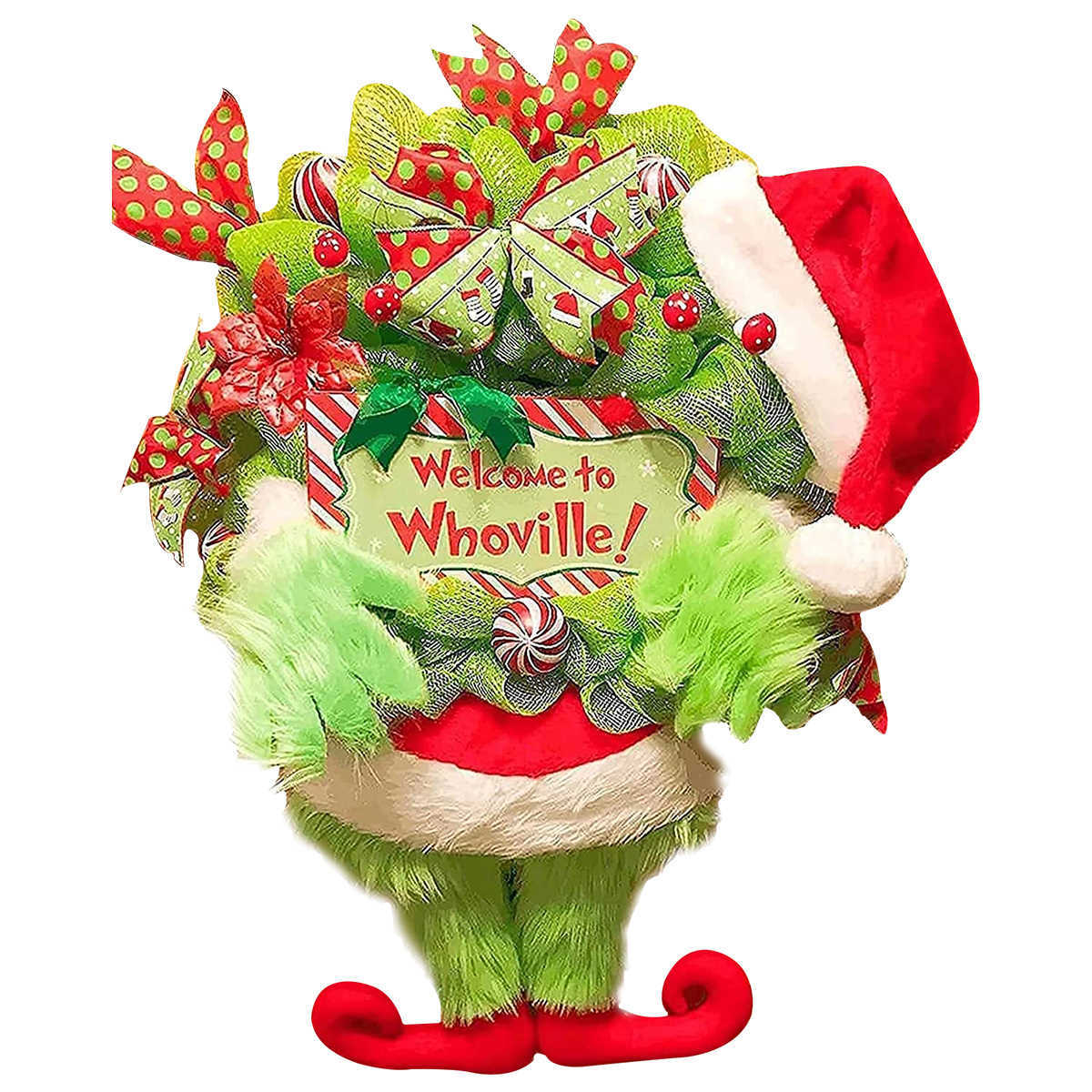 Christmas Decorations Christmas Decorations Grinch Wreath Funny Hanging Thief Stole Grinch Plush Leg Creative Christmas Tree Ornament Navidad New Year T220929
Christmas Decorations Christmas Decorations Grinch Wreath Funny Hanging Thief Stole Grinch Plush Leg Creative Christmas Tree Ornament Navidad New Year T220929