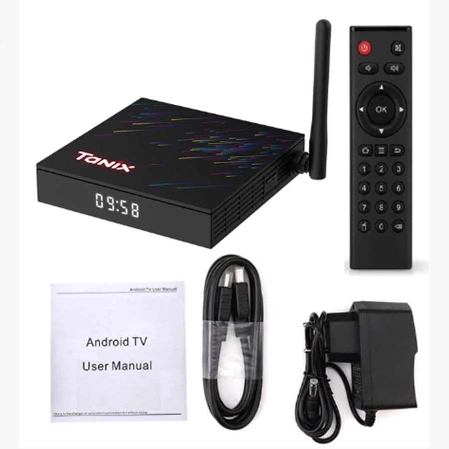 TANIX TX68 Smart Android 12.0 TV Box Allwinner H618 4G 64G Dual Band Wifi6 6k 4k Media Player AV1 Set Top Box PK T95Z PLUS