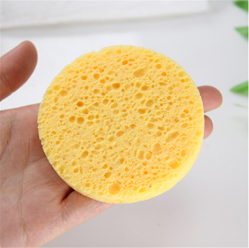 Cleansing Facial Puff Konjak Face Washing Makeup Removing Powder Soaking Water Skin-Friendly Natural Viscose Sponges