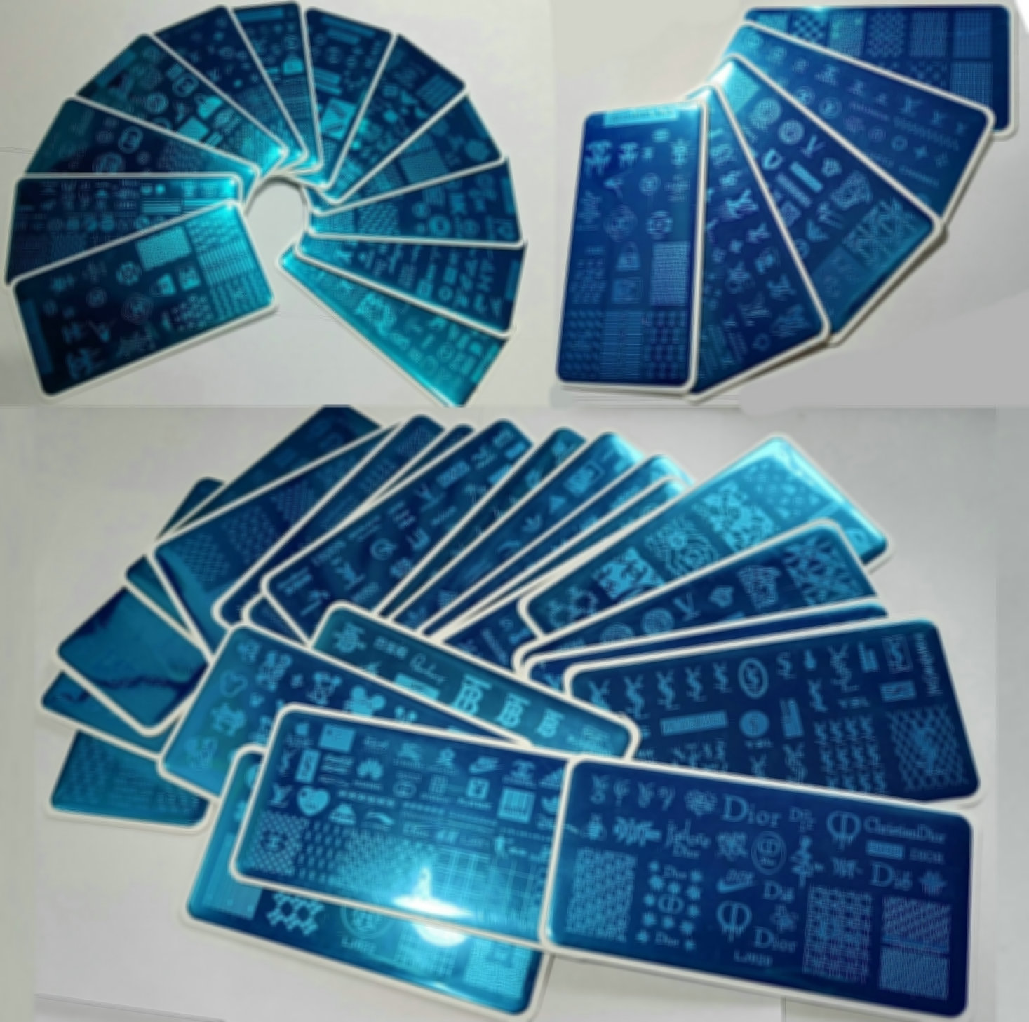 NEW 36pcs Luxury LOGO Brand Designs Nail Art Stamping Plate Stamp XL BIG Full French Design Image Stencil Transfer Polish Print Template with Plastic Sheet
NEW 36pcs Luxury LOGO Brand Designs Nail Art Stamping Plate Stamp XL BIG Full French Design Image Stencil Transfer Polish Print Template with Plastic Sheet
