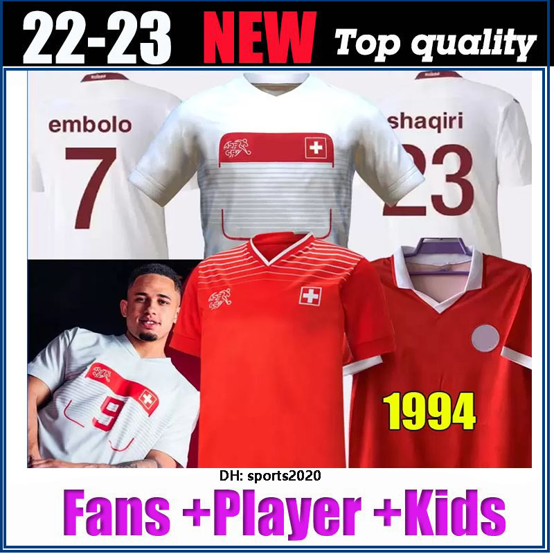 2022 Switzerland Soccer Jerseys MEN KIDS KIT Seferovic Xhaha Elvedi 22 23 Akanji Rodriguez Embolo Behrami Fans 2023 Football shirts SWISS retro 1994 home away 94, 2022 home1
2022 Switzerland Soccer Jerseys MEN KIDS KIT Seferovic Xhaha Elvedi 22 23 Akanji Rodriguez Embolo Behrami Fans 2023 Football shirts SWISS retro 1994 home away 94, 2022 home1