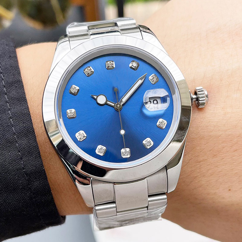 Mens Watch Automatic Mechanical Watches Fashion Business Wristwatches 40mm Montre de Luxe 904L Stainless Steel Waterproof Wristwatch, Color 3
Mens Watch Automatic Mechanical Watches Fashion Business Wristwatches 40mm Montre de Luxe 904L Stainless Steel Waterproof Wristwatch, Color 3