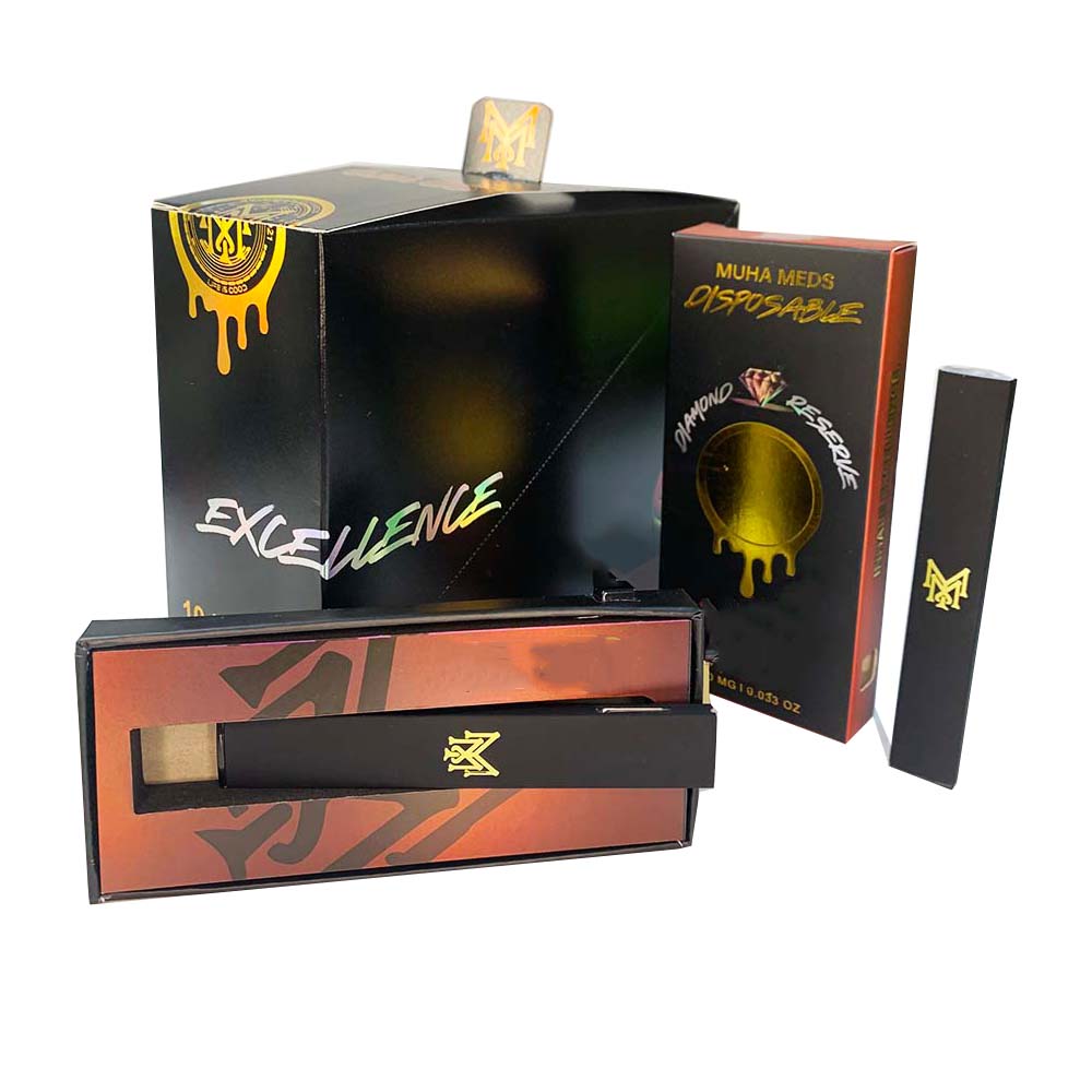 Muha Meds Disposable Vape Pens 1.0ml Empty E cigarettes Pod 280mAh Rechargeable Vaporizer Battery 1g cartridge with packaging
Muha Meds Disposable Vape Pens 1.0ml Empty E cigarettes Pod 280mAh Rechargeable Vaporizer Battery 1g cartridge with packaging