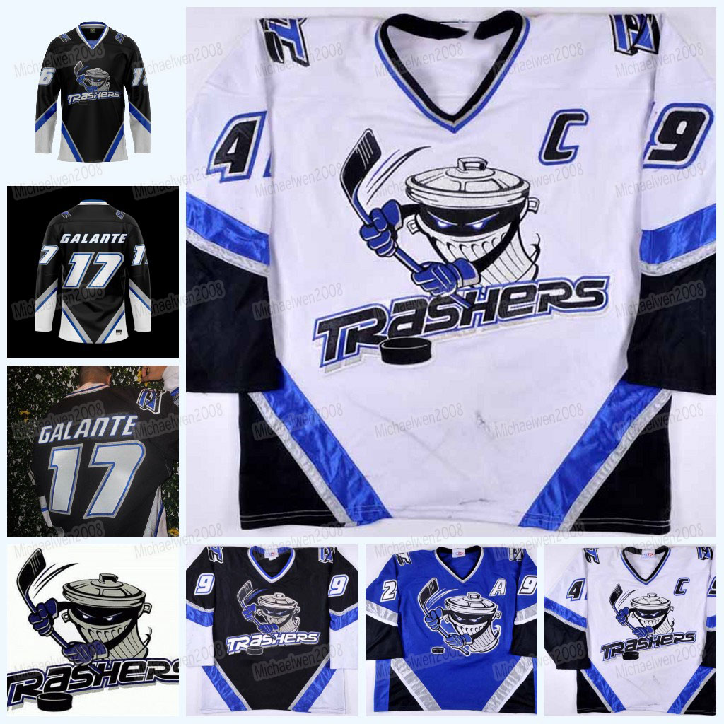 Danbury Trashers 2004-05 Jersey GALANTE Brad Wingfield Brent Gretzky Scott Stirling Mike Rupp Rumun Ndur Bayrack Jon Mirasty Regan Kelly Luke Sellars