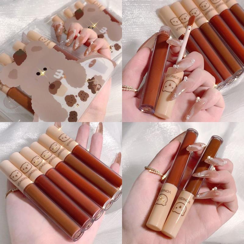 Lip Gloss 4/3pcs Glaze Cute Matte Velvet Lasting Lipstick Pretty Sweet Gift Waterproof Easy To Wear And Natural Makeup TSLM1Lip, B 3pcs
Lip Gloss 4/3pcs Glaze Cute Matte Velvet Lasting Lipstick Pretty Sweet Gift Waterproof Easy To Wear And Natural Makeup TSLM1Lip, B 3pcs