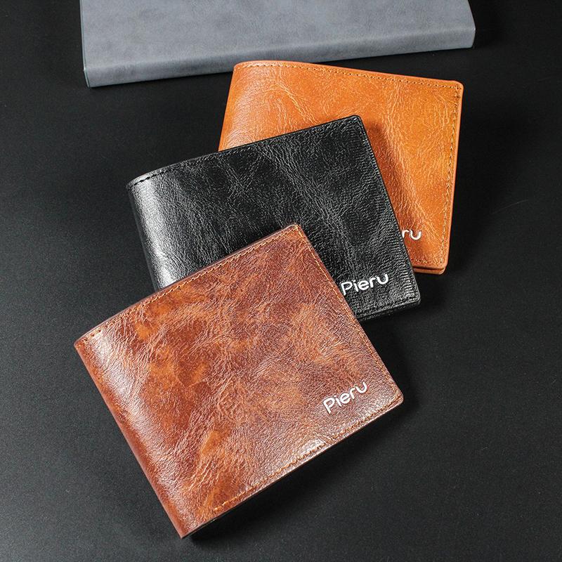 Wallets Fashion PU Leather Men's Wallet Small Money Purses Solid Color Retro Men Large-capacity Ticket Clip Card HolderWallets, Dark coffee(button)
Wallets Fashion PU Leather Men's Wallet Small Money Purses Solid Color Retro Men Large-capacity Ticket Clip Card HolderWallets, Dark coffee(button)
