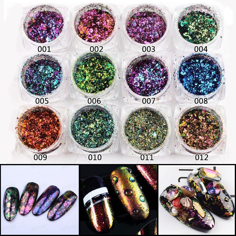 Nail Glitter Box Chameleon 3D DIY Flakes Sequins Powder Dust Mirror Chrome Pigment Art Sheets DecorationsNail
Nail Glitter Box Chameleon 3D DIY Flakes Sequins Powder Dust Mirror Chrome Pigment Art Sheets DecorationsNail