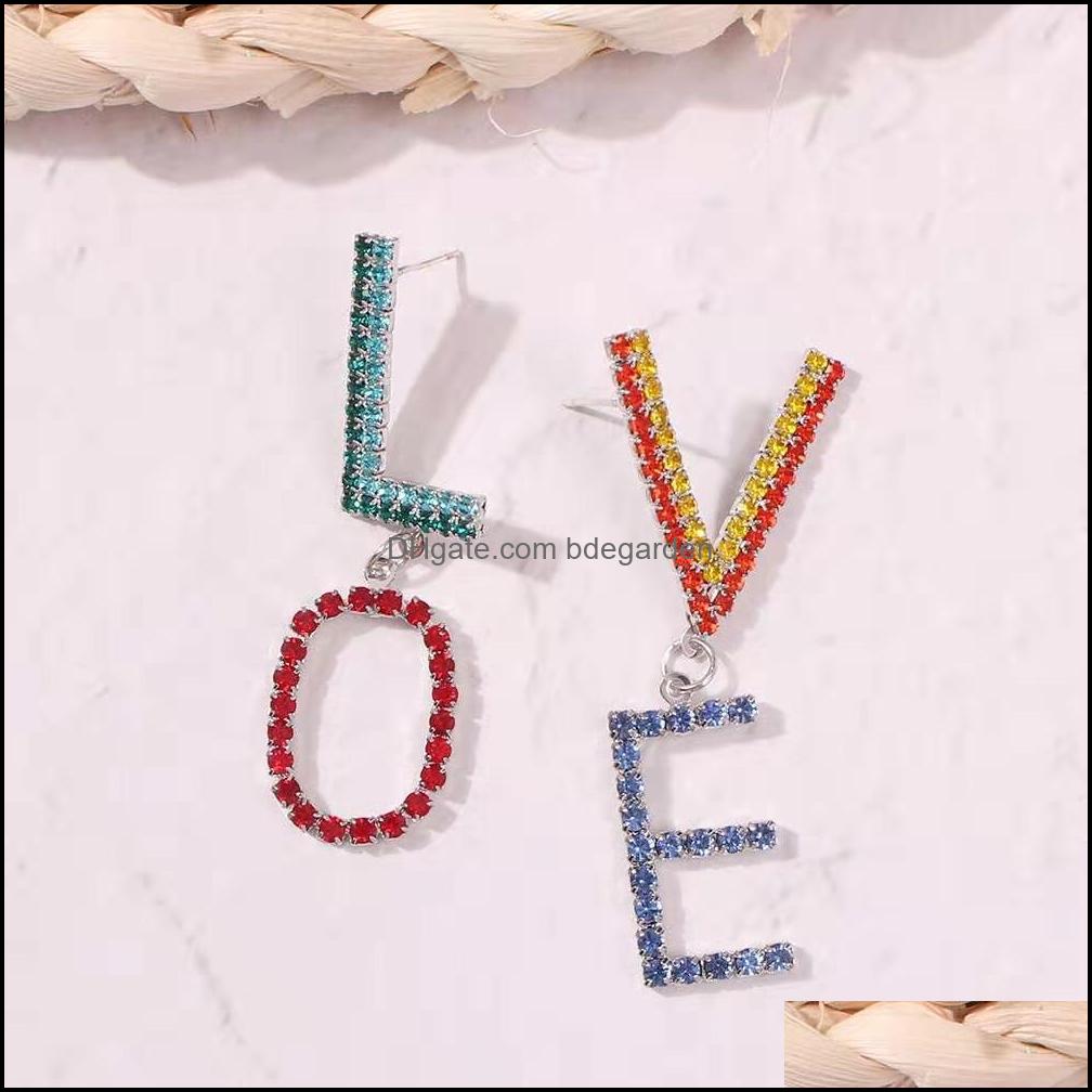 Dangle Chandelier Earrings Jewelry Fashion-Colorf Love For Women Luxury Designer Bling Diamond Letters Pendant Ear Dhrow
Dangle Chandelier Earrings Jewelry Fashion-Colorf Love For Women Luxury Designer Bling Diamond Letters Pendant Ear Dhrow