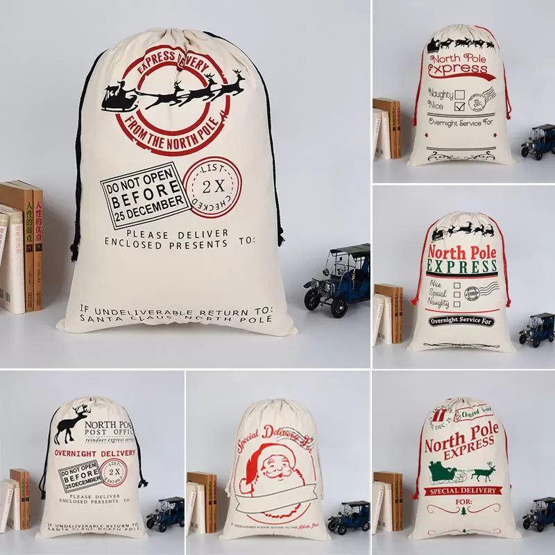 Personalised Christmas Sacks Stocking Xmas Gift Bag Santa Christmas Cotton Linen Sack Holder Drawstring Bag Candy Pouch Favor
Personalised Christmas Sacks Stocking Xmas Gift Bag Santa Christmas Cotton Linen Sack Holder Drawstring Bag Candy Pouch Favor